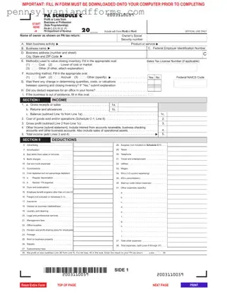 Pa 40 C Form