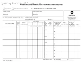 Pa Payroll Form